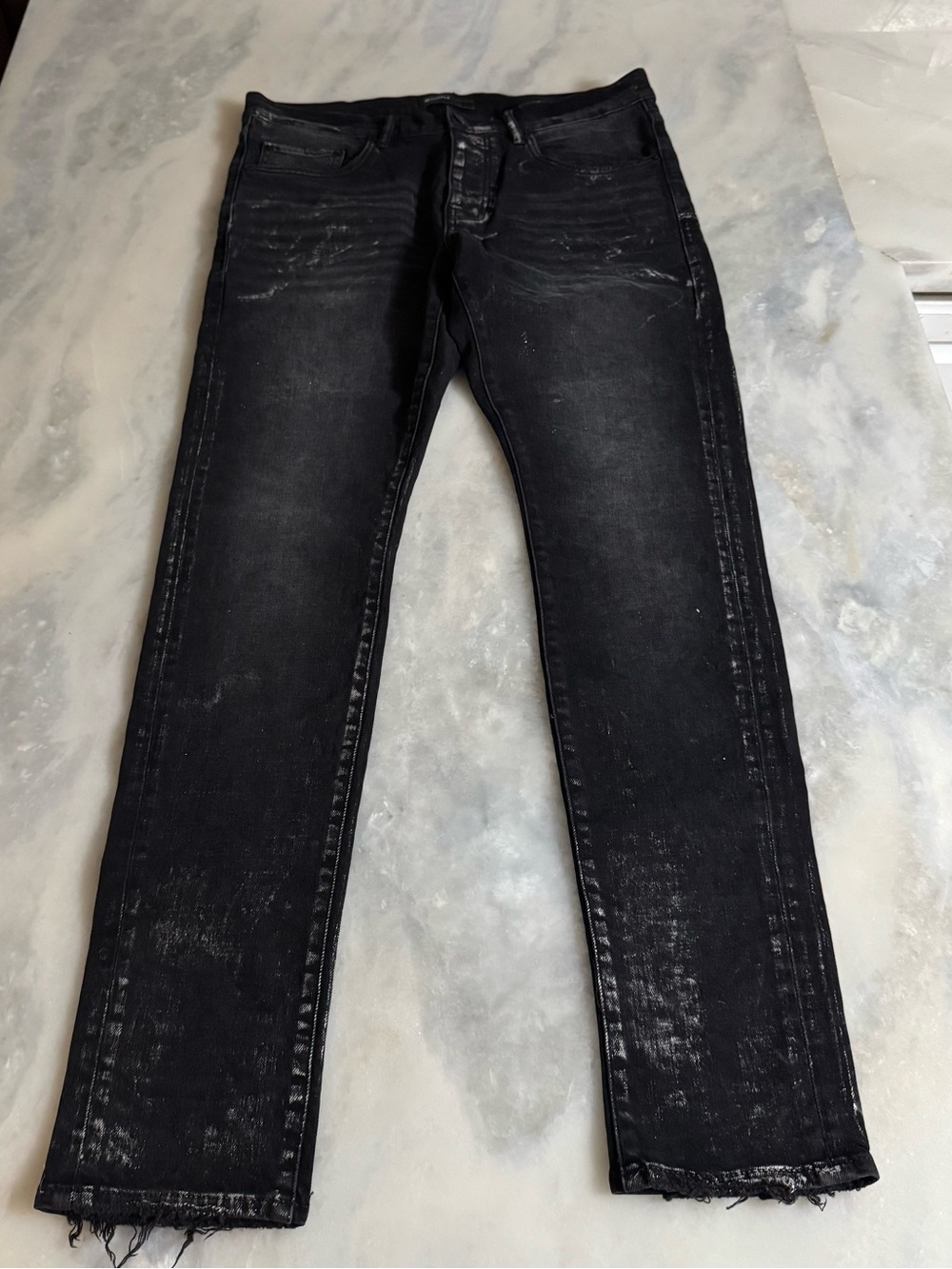 Purple Brand Jeans Mens Slim Fit Low Rise With Slim Leg P001 Size 32